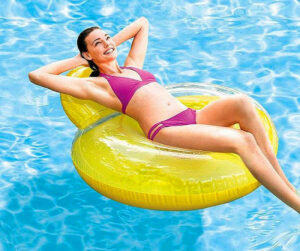 Swimming Pool Pillow Back Lounger