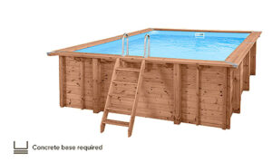 Summer Oasis Wooden Pool Package - 6.0m L x 4.19m W x 1.31m Deep