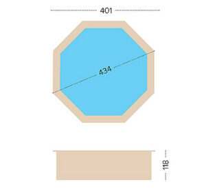 Tropical Sunshine Wooden Pool - 4.34m Dia - Image 2