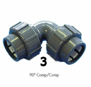 flexi 3 90 composite 500h v16 FlexiPipe Compression 90° Elbow,swimming pool plumbing,swimming pool pipework,pool flexipipe,flexpipe fitting,pool flexipipe fittings,pool plumbing