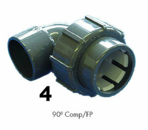 Flexipipe Compression to Pipe Socket 90آ° Elbow -4 - Image 2