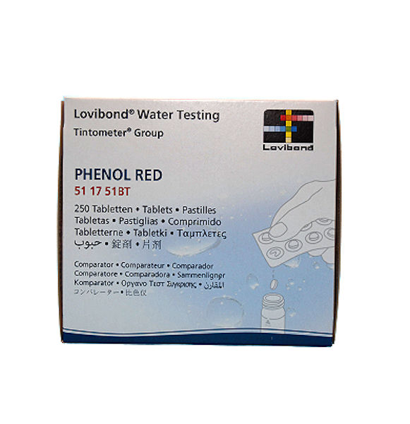 Swimming Pool Lovibond Phenol Red Comparator Test Tablets - 250